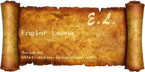 Engler Leona névjegykártya